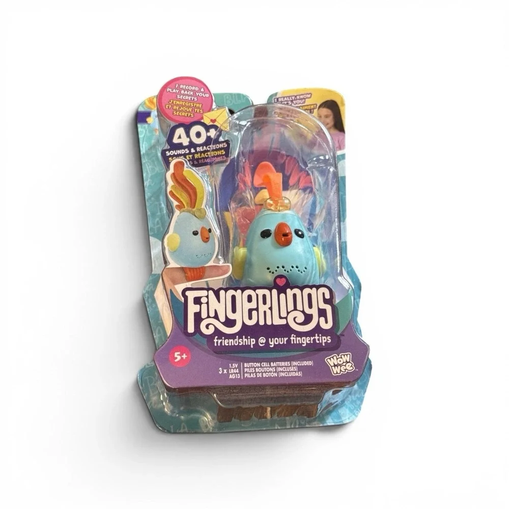 Fingerlings Sweet Tweets Lionel Blue Bird Interactive Toy 40+ Sounds New